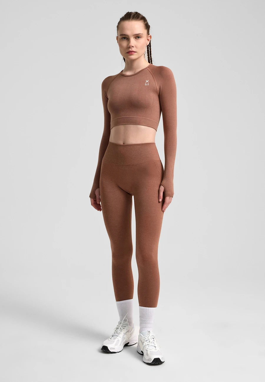 Definex Seamless Spor Crop Long — Mousse