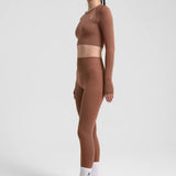 Definex Seamless Spor Crop Long — Mousse, detay 2