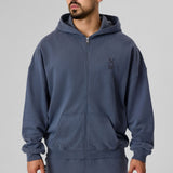 Definex Erkek Oversize Pamuklu Kapüşonlu Sweat — Antrasit