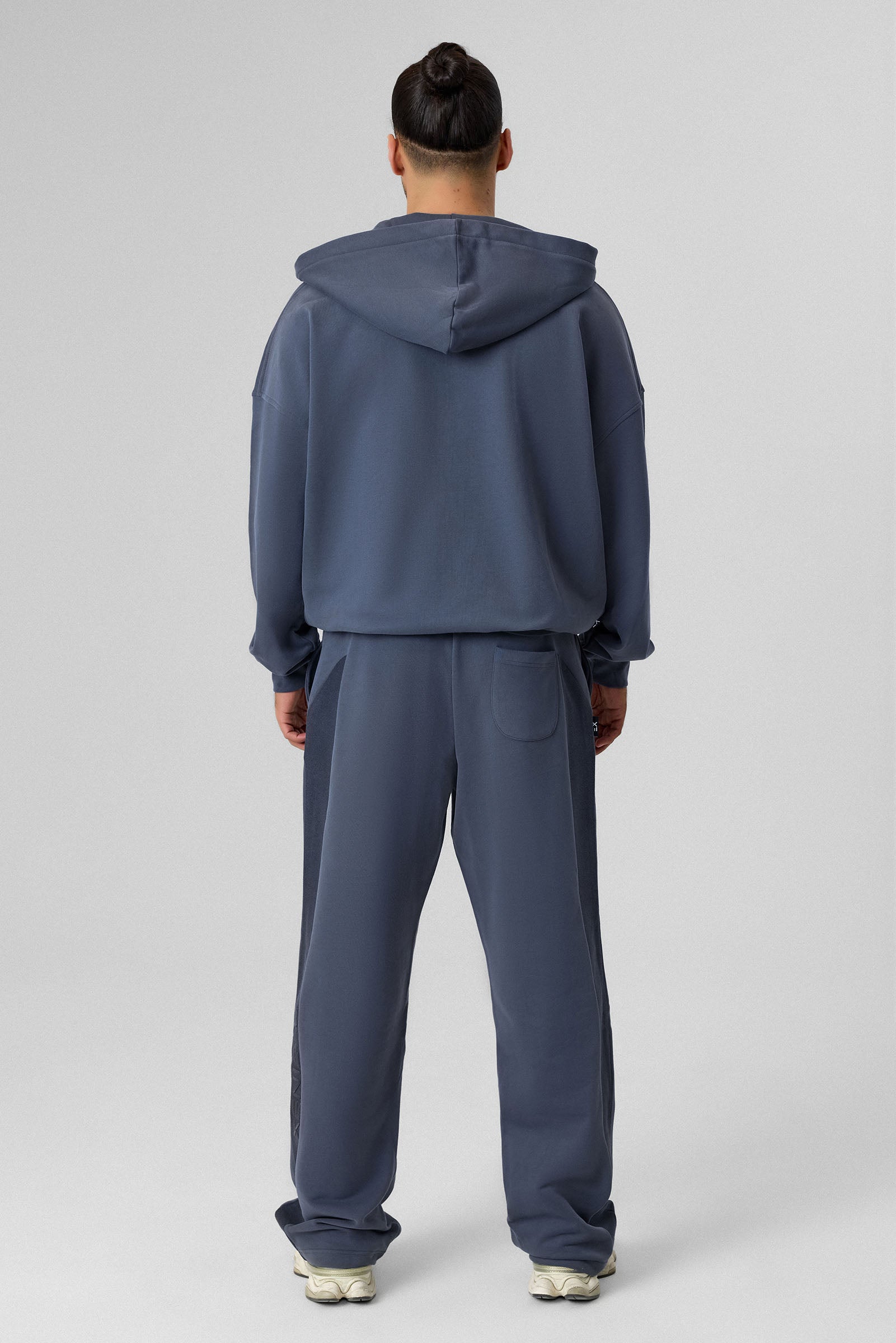 Definex Erkek Oversize Pamuklu Kapüşonlu Sweat — Antrasit, detay 1