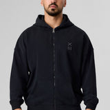 Definex Erkek Oversize Pamuklu Kapüşonlu Sweat — Siyah