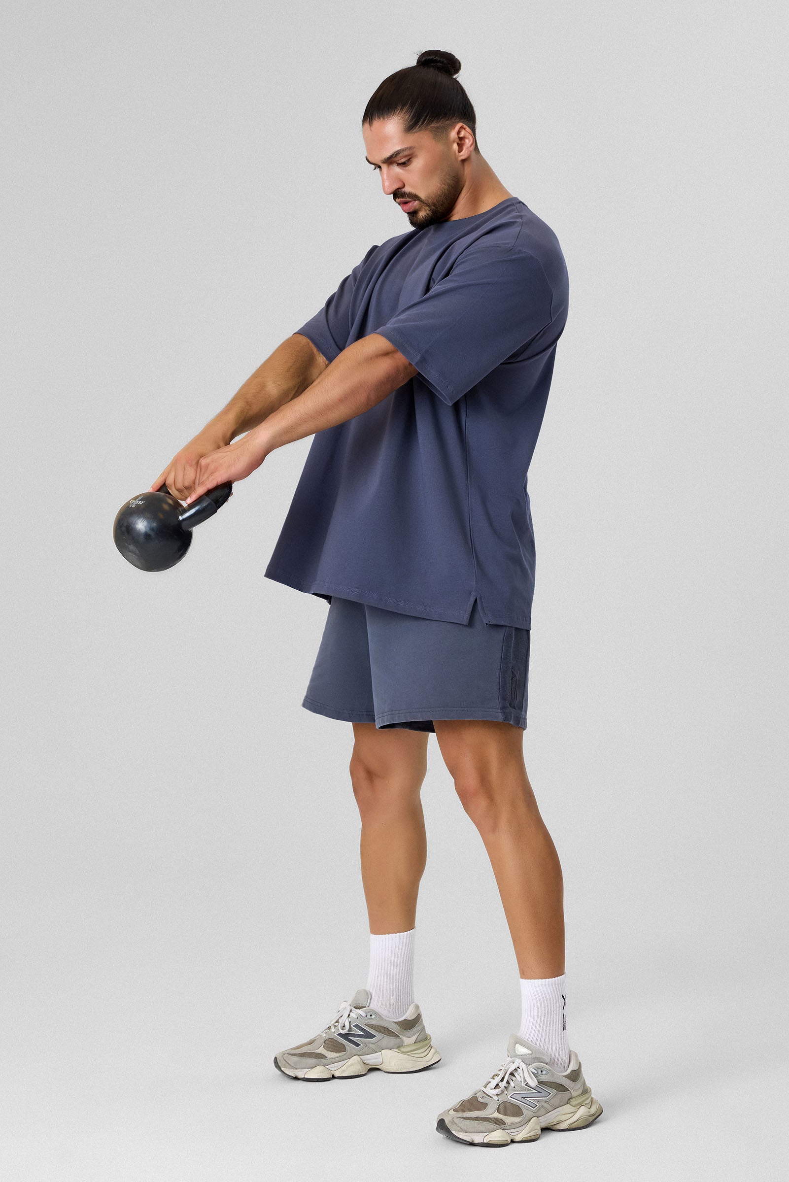 Definex Erkek Oversize T-Shirt — Antrasit, detay 2