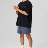 Definex Erkek Oversize T-Shirt — Siyah, detay 3