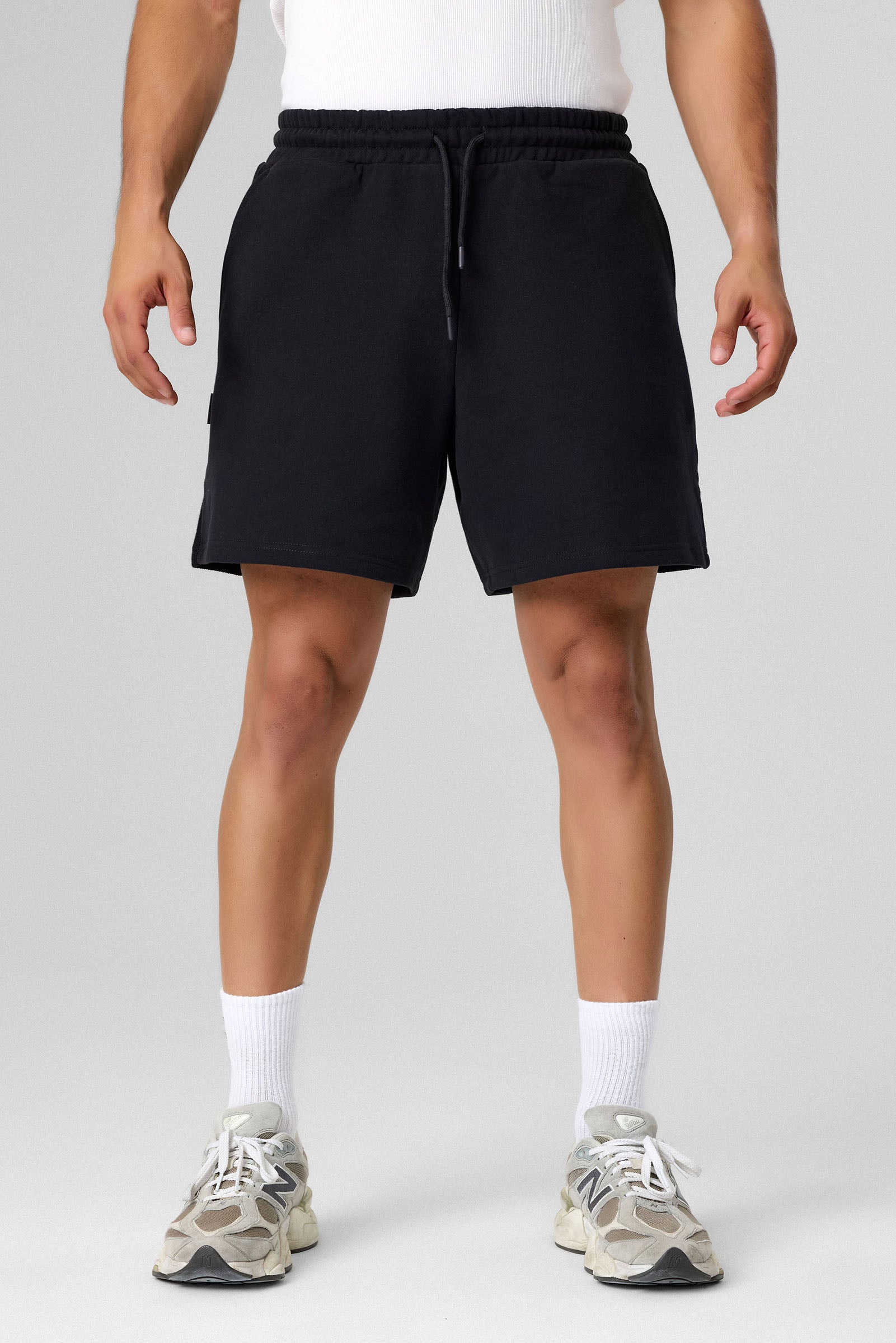 Definex Erkek Pamuklu Oversize Şort — Siyah