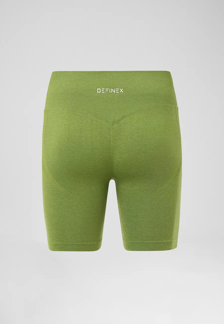 Definex Seamless Spor Tayt Şort — Olive, detay 5