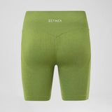Definex Seamless Spor Tayt Şort — Olive, detay 5