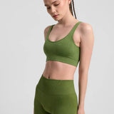 Definex Seamless Spor Tayt Şort — Olive, detay 2