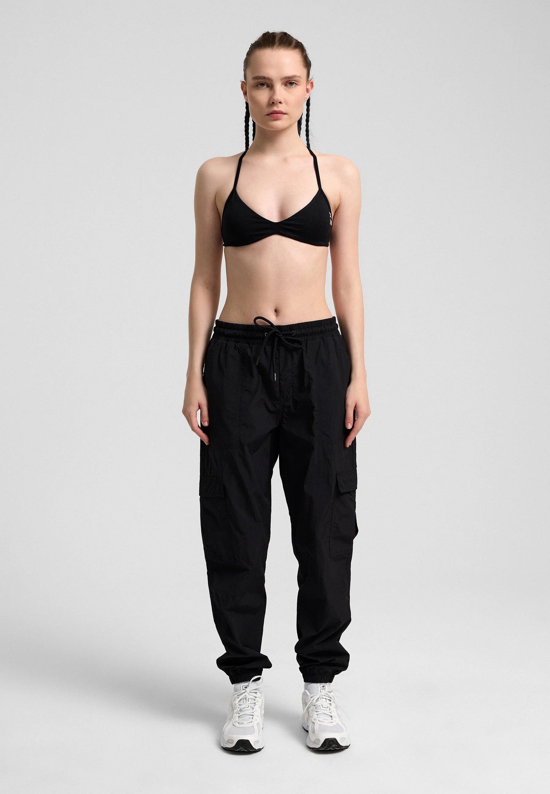 Definex Paraşüt Kumaş Jogger — Siyah