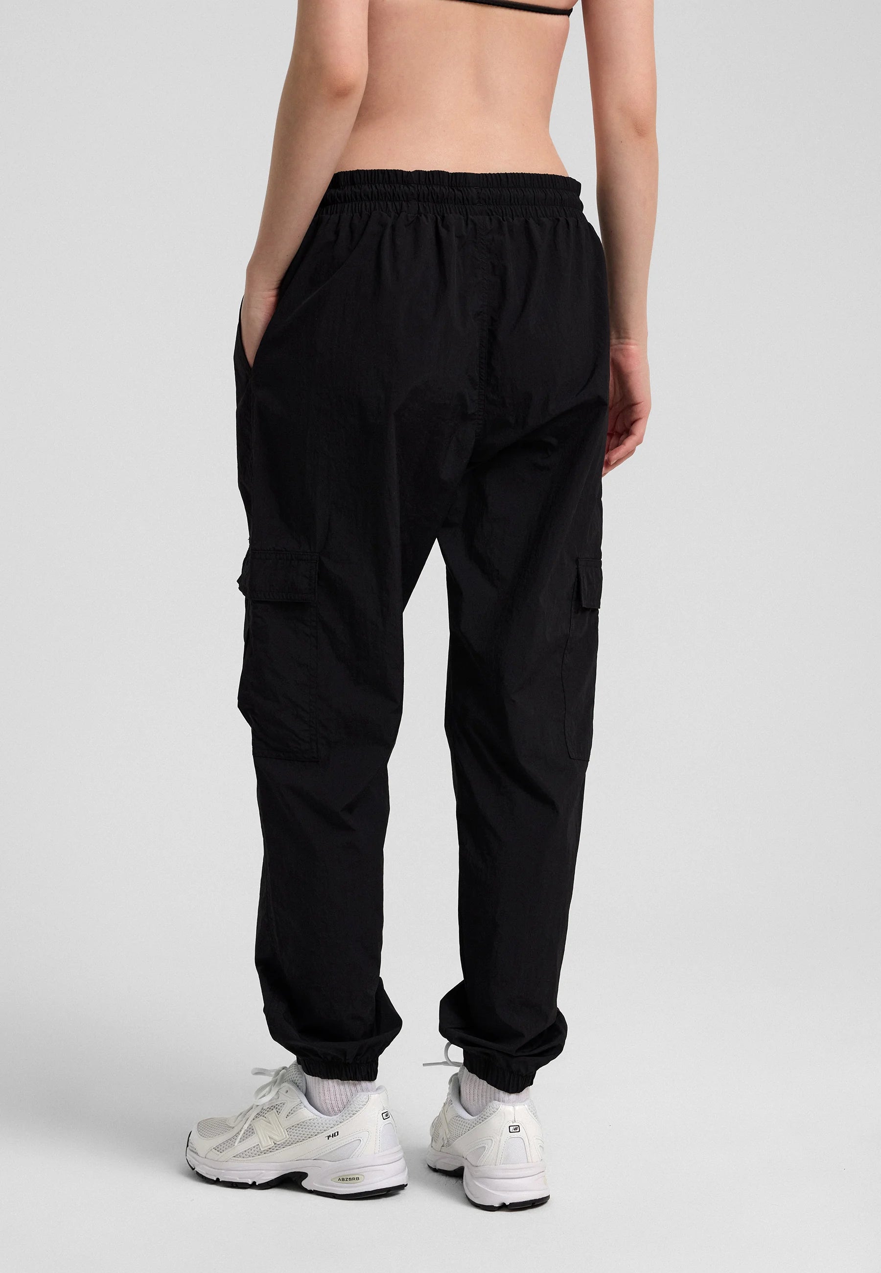 Definex Paraşüt Kumaş Jogger — Siyah, detay 2