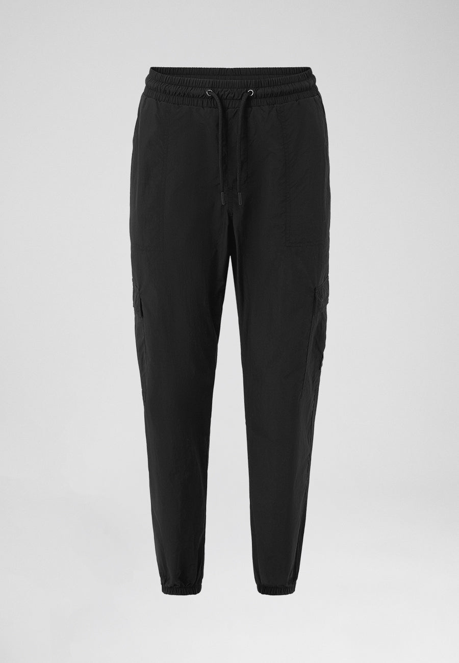 Definex Paraşüt Kumaş Jogger — Siyah, detay 4
