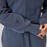 Definex Kadın Korse Fit Dual Zip Kapüşonlu Sweat — Antrasit, detay 3