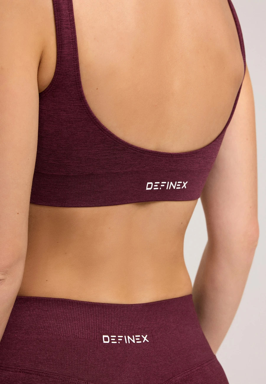 Definex Seamless Spor Kapalı Bralet — Cherry, detay 2