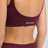 Definex Seamless Spor Kapalı Bralet — Cherry, detay 2