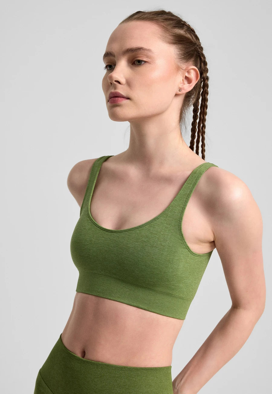 Definex Seamless Spor Kapalı Bralet — Olive, detay 2