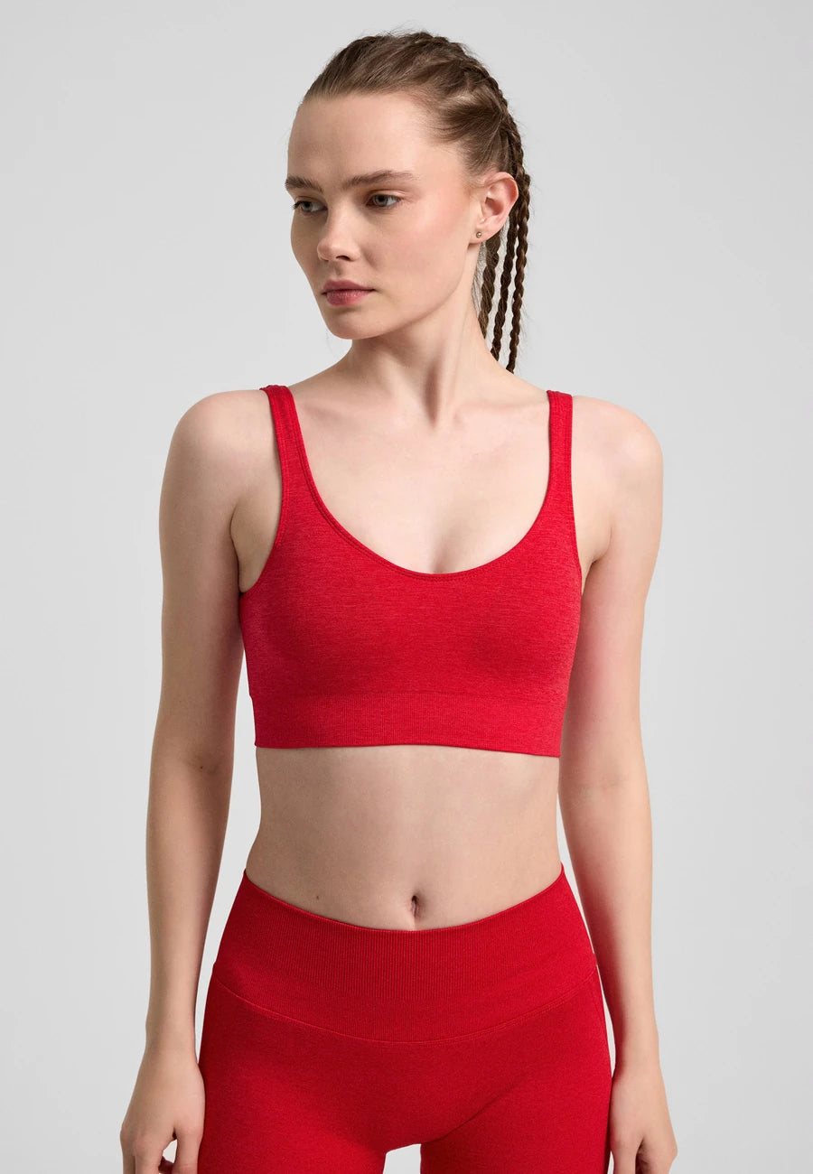 Definex Seamless Spor Kapalı Bralet — Scarlet, detay 1