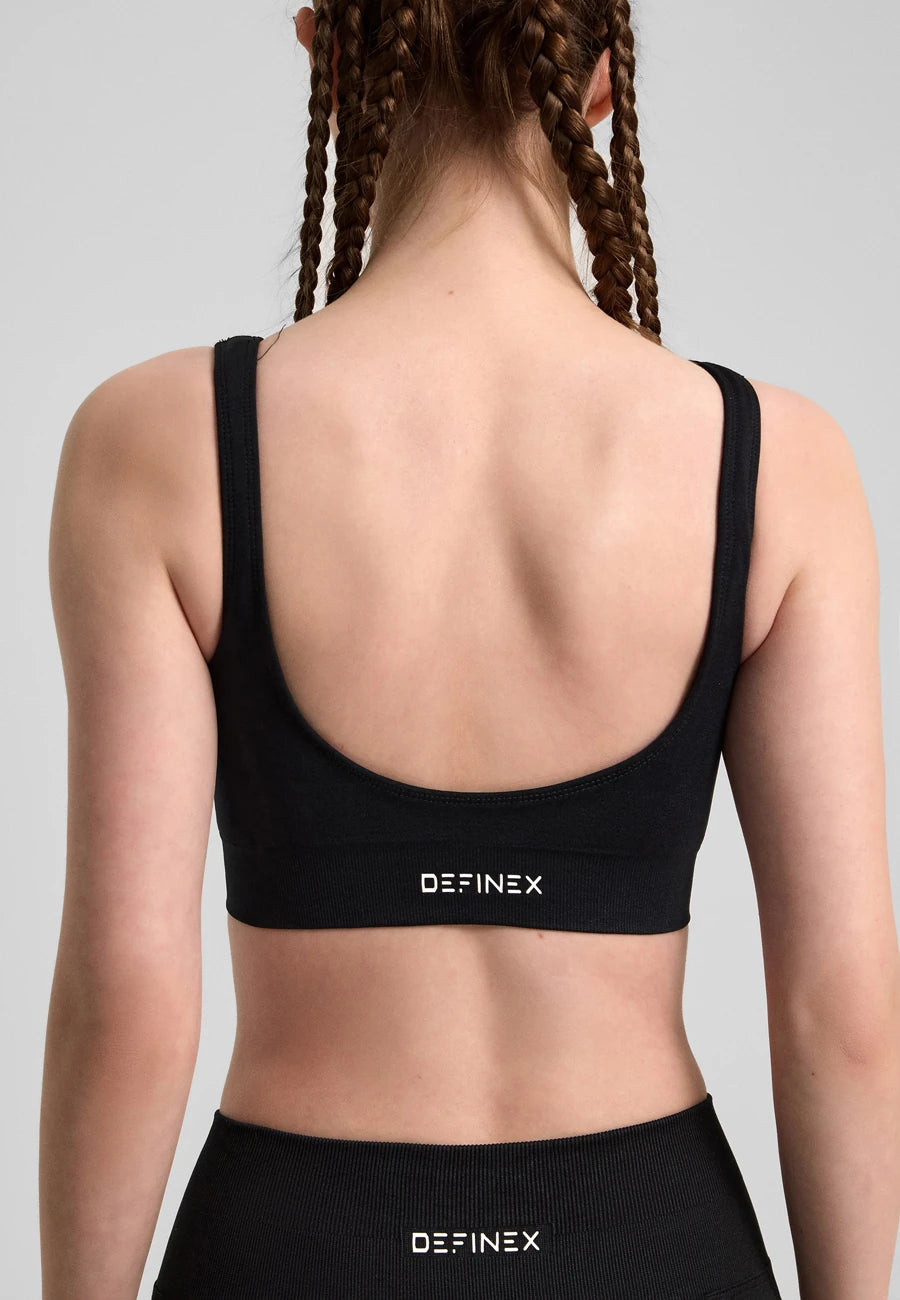 Definex Seamless Spor Kapalı Bralet — Siyah, detay 2