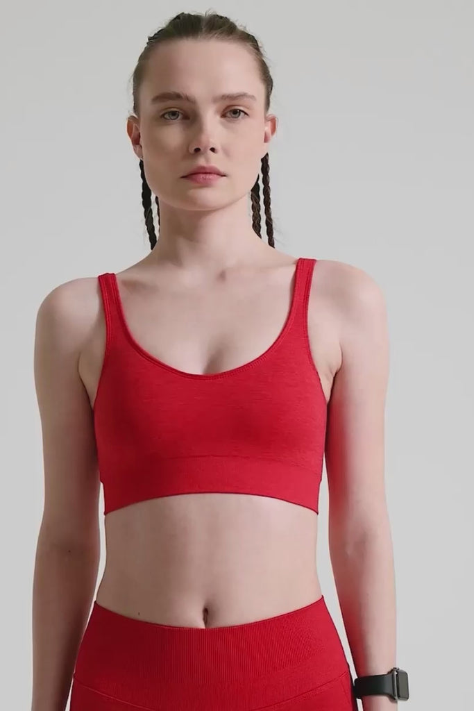 Definex Seamless Spor Kapalı Bralet — Scarlet, Video