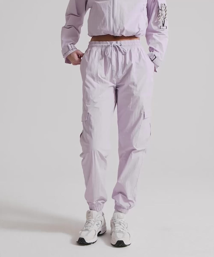 Definex Paraşüt Kumaş Jogger — Lila, Video 1