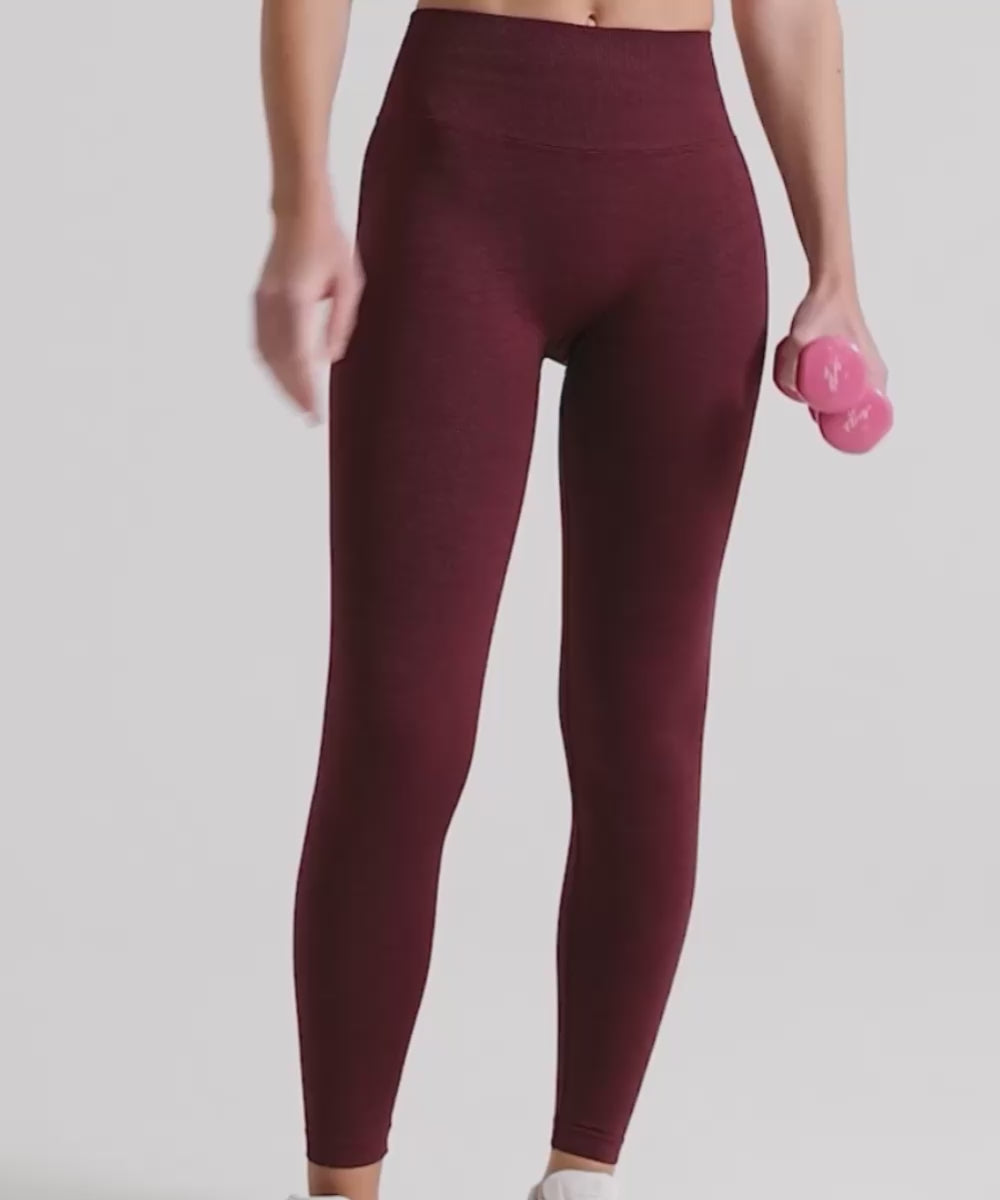 Definex Seamless Spor Tayt Long — Cherry, Video 1