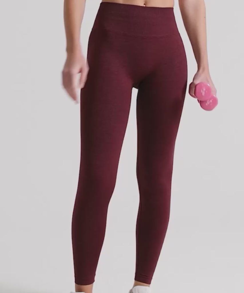 Definex Seamless Spor Tayt Long — Cherry, Video 1