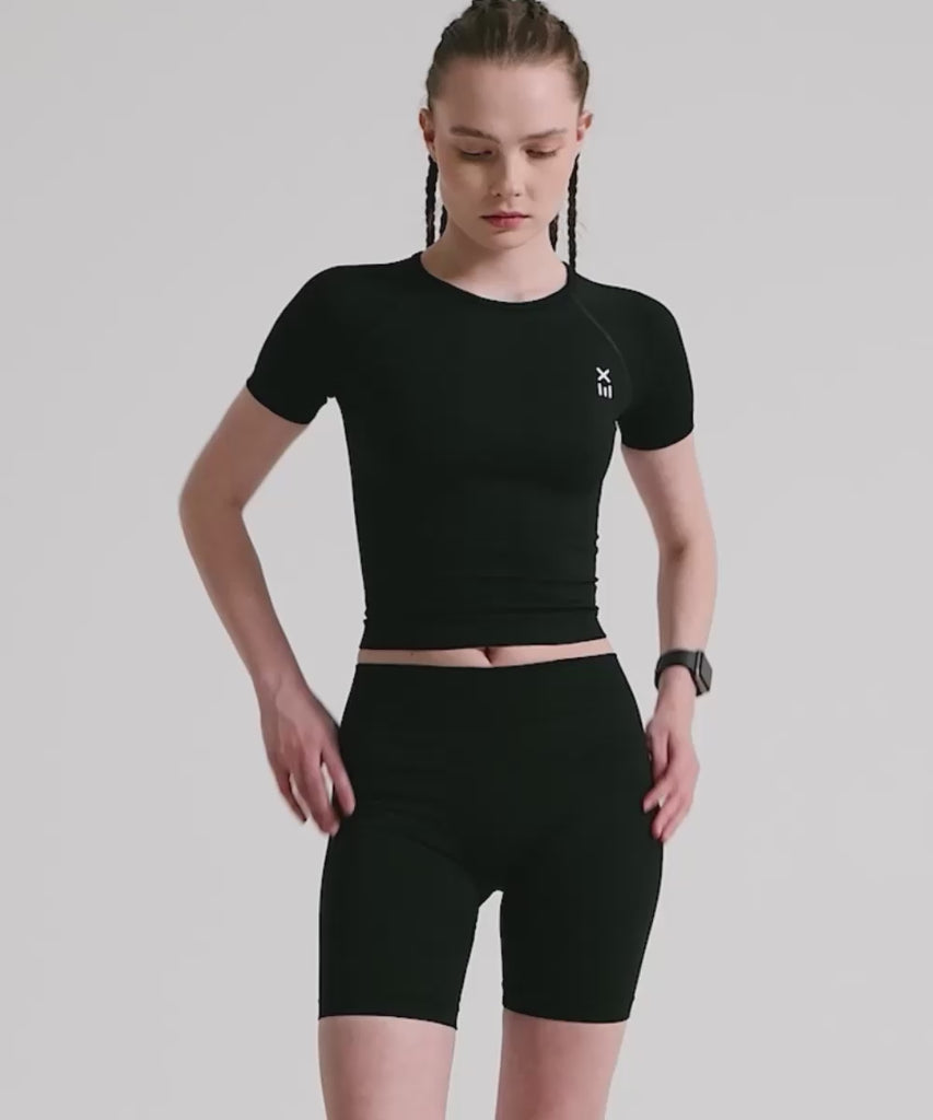 Definex Seamless Spor T-shirt — Siyah, Video 1