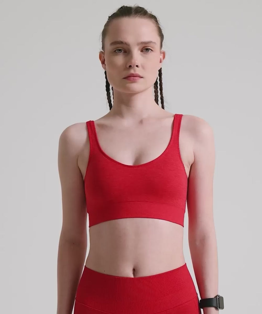 Definex Seamless Spor Kapalı Bralet — Scarlet, Video
