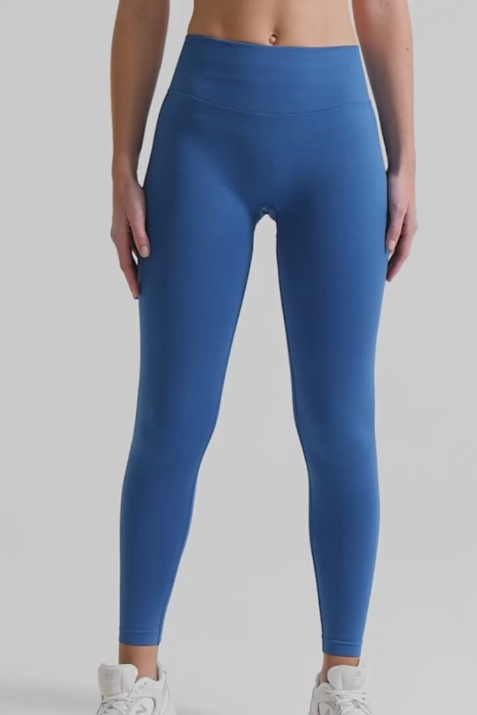 Definex Seamless Spor Tayt Long — Mavi, Video 1