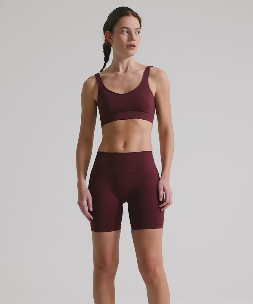 Definex Seamless Spor Tayt Şort — Cherry, Video 1
