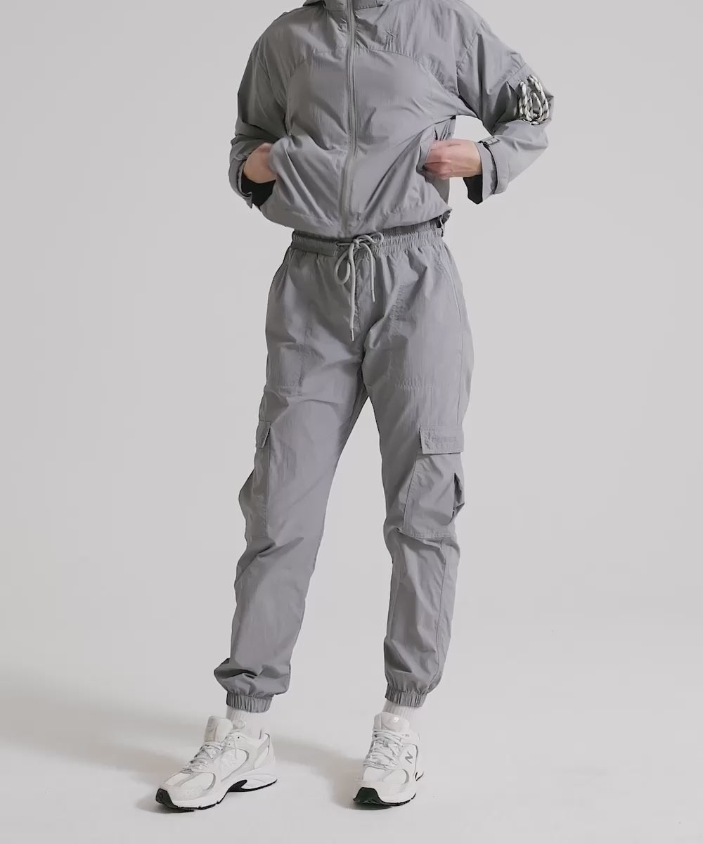 Definex Paraşüt Kumaş Jogger — Gri, Video 1