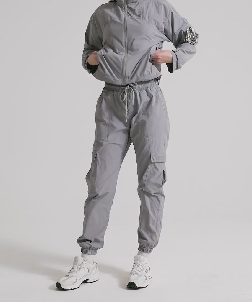 Definex Paraşüt Kumaş Jogger — Gri, Video 1