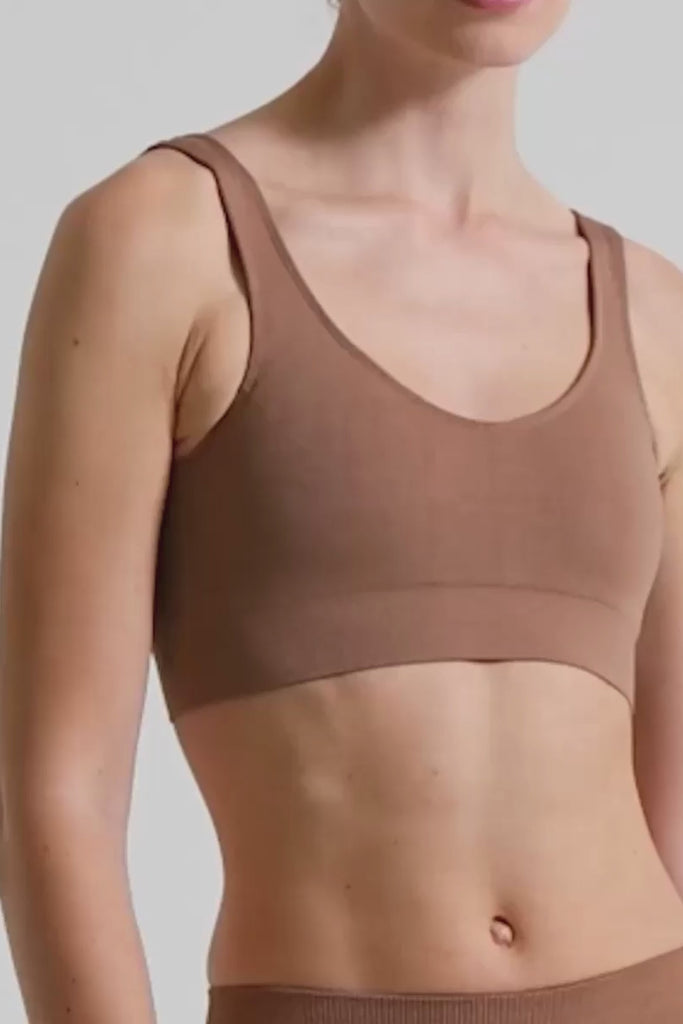 Definex Seamless Spor Kapalı Bralet — Mousse, Video