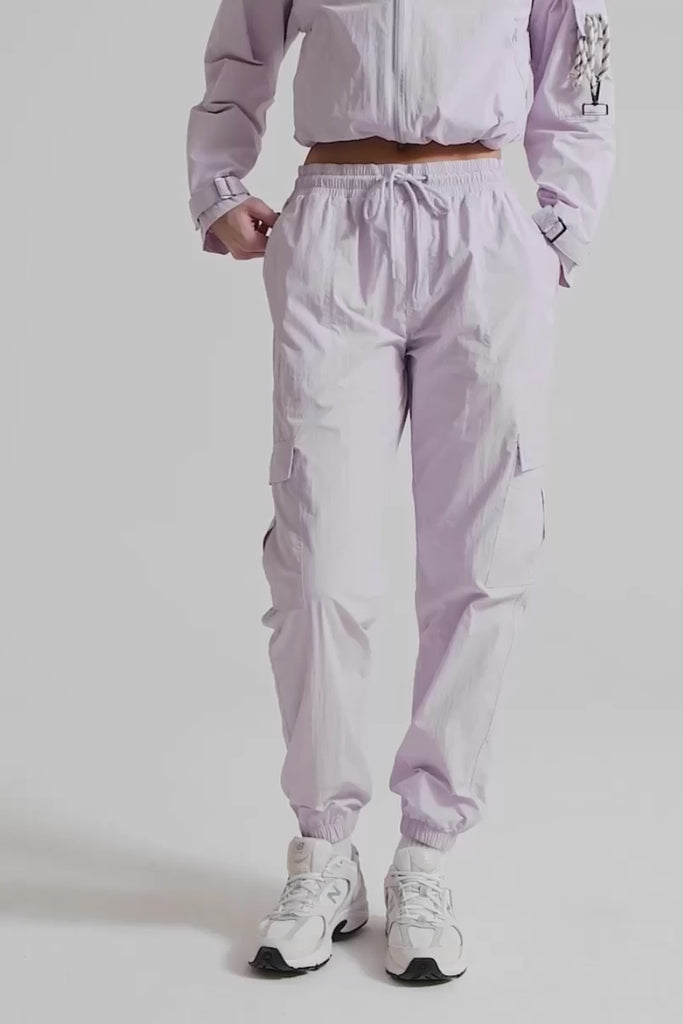 Definex Paraşüt Kumaş Jogger — Lila, Video 1