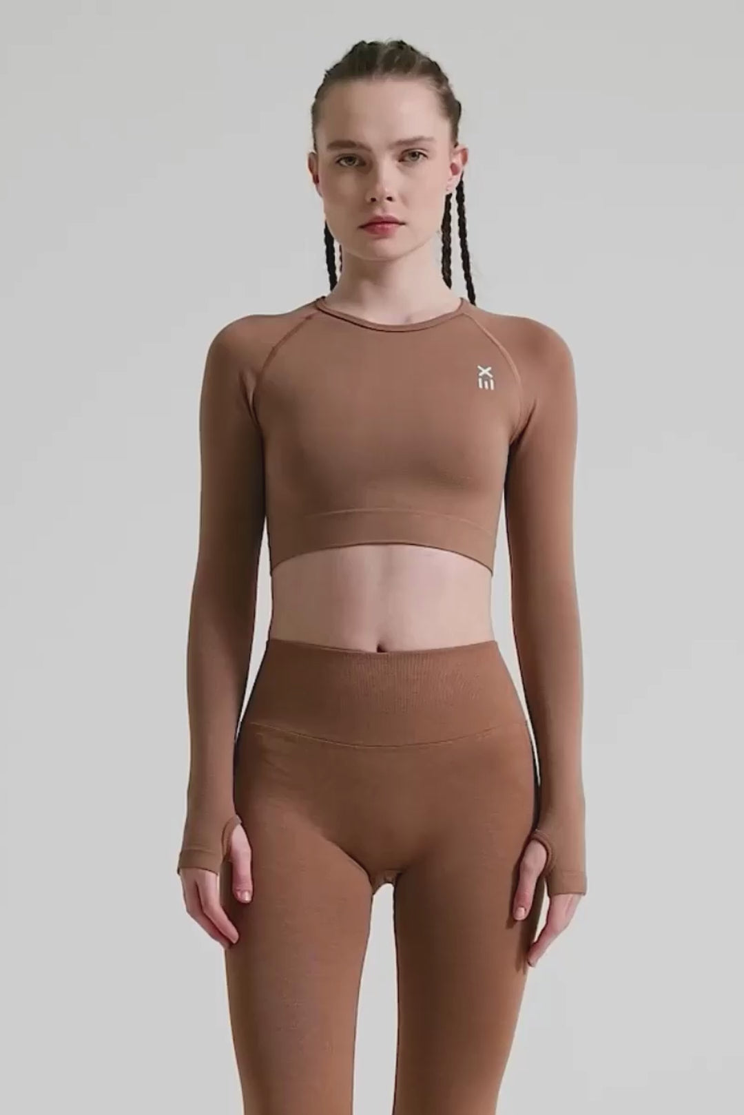 Definex Seamless Spor Crop Long — Mousse, Video 1