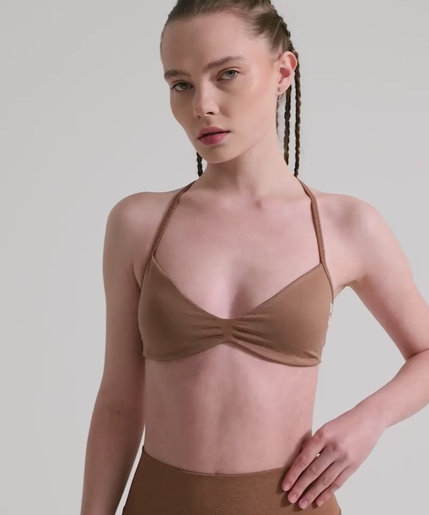 Definex Seamless Spor Açık Bralet — Mousse, Video 1