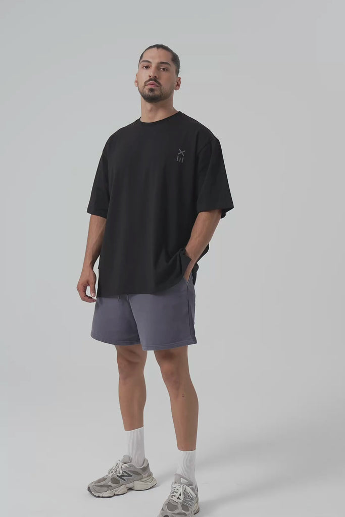 Definex Erkek Oversize T-Shirt — Siyah, Video 1