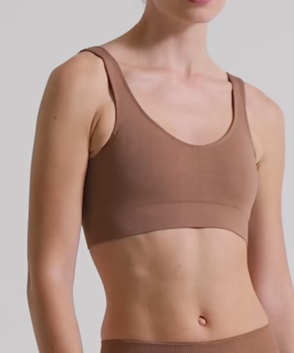 Definex Seamless Spor Kapalı Bralet — Mousse, Video