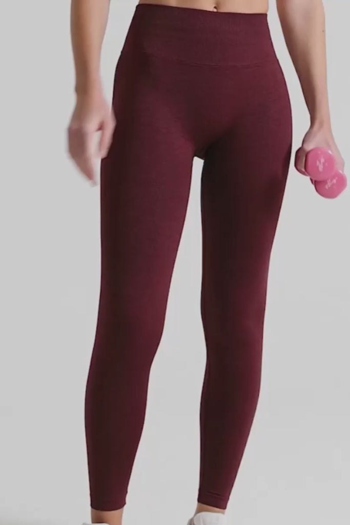 Definex Seamless Spor Tayt Long — Cherry, Video 1