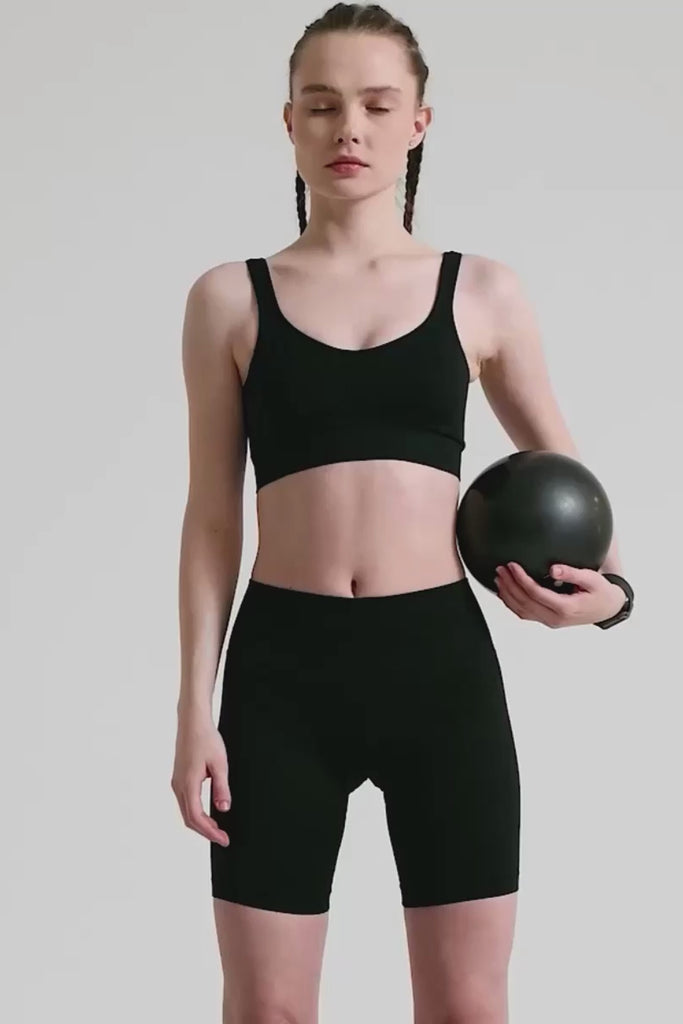 Definex Seamless Spor Kapalı Bralet — Siyah, Video