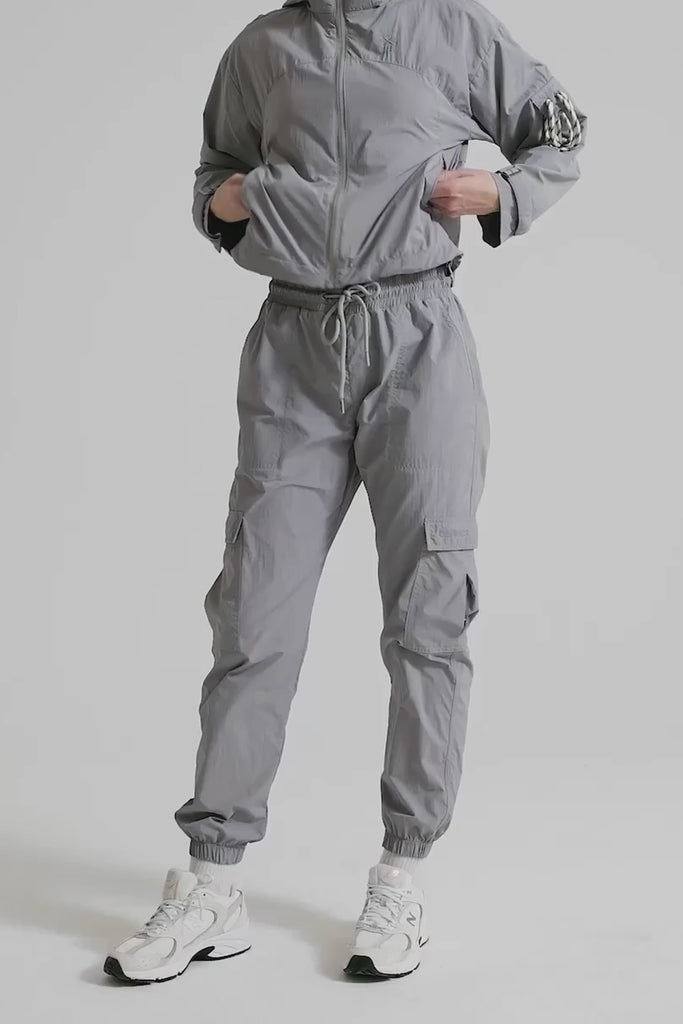 Definex Paraşüt Kumaş Jogger — Gri, Video 1