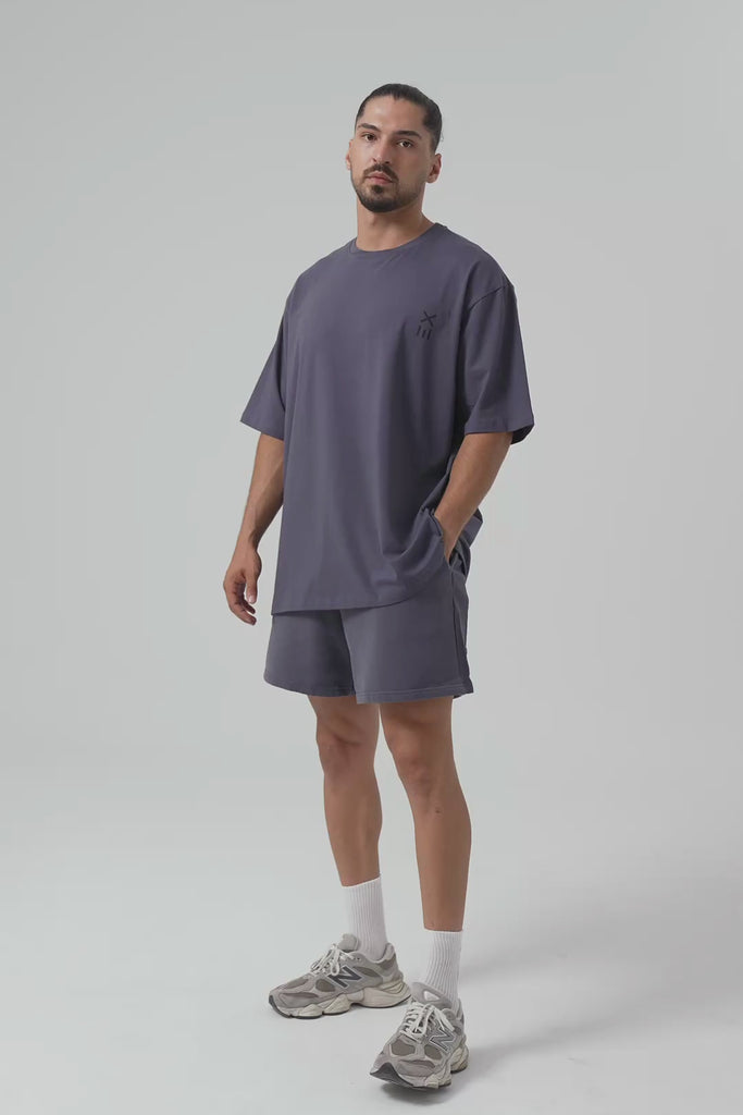 Definex Erkek Oversize T-Shirt — Antrasit, Video 1