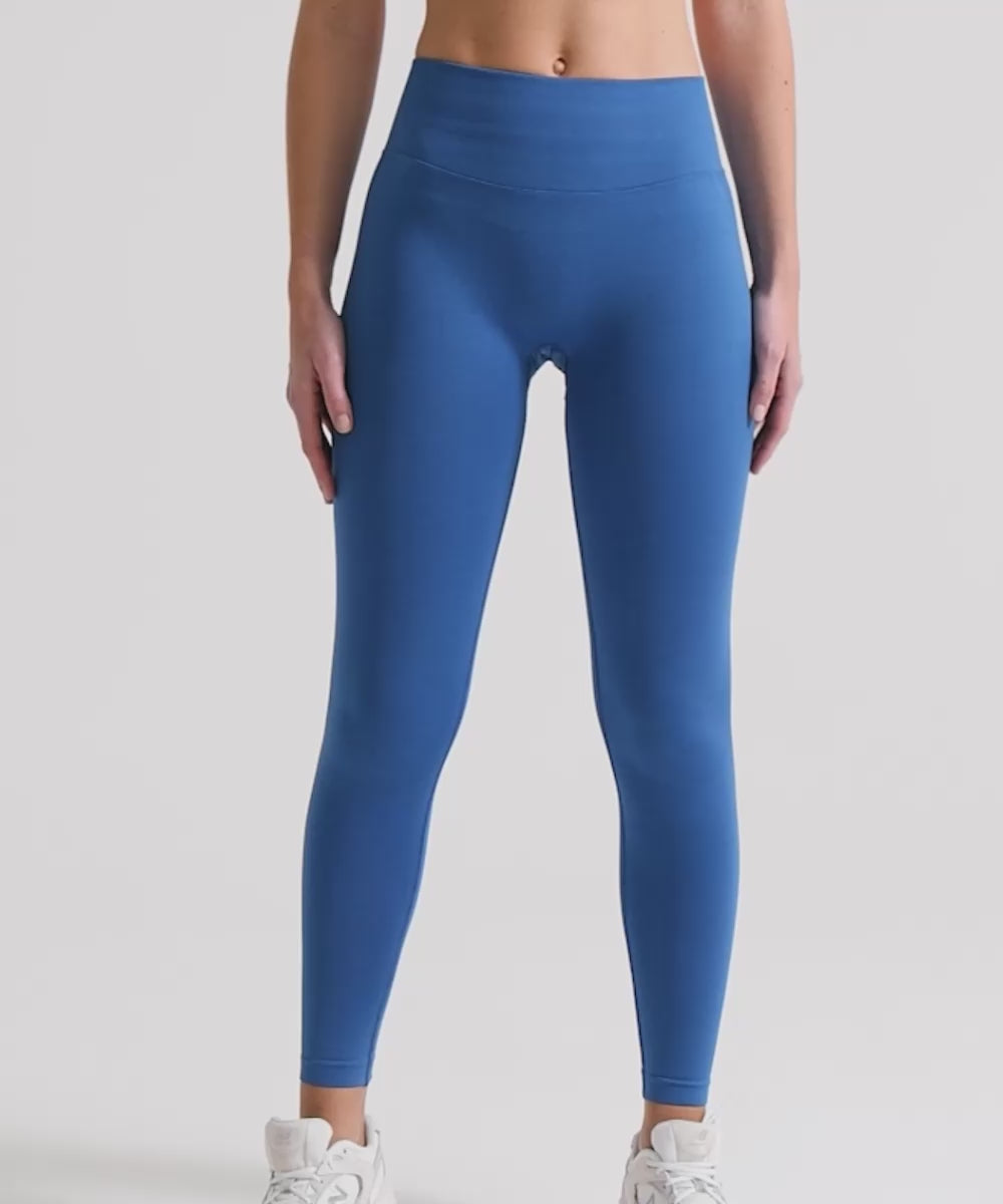 Definex Seamless Spor Tayt Long — Mavi, Video 1