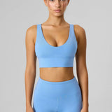 Definex SoftMove Tayt Şort — Ice Blue