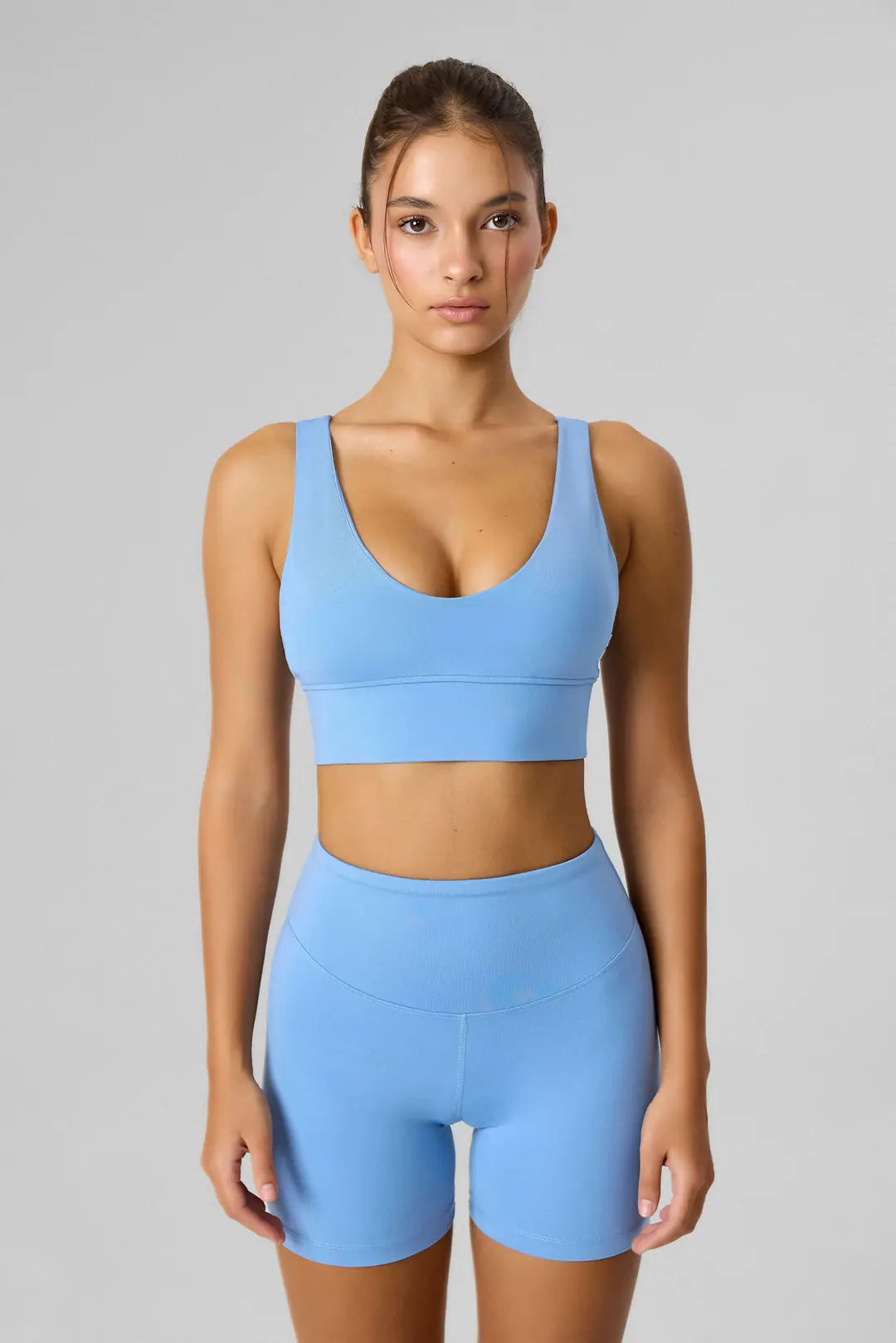 Definex SoftMove Tayt Şort — Ice Blue