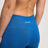 Definex Seamless Spor Tayt Long — Mavi, detay 2