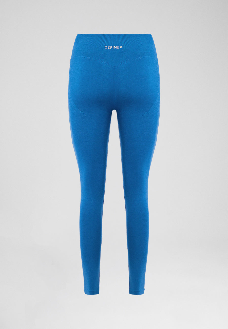 Definex Seamless Spor Tayt Long — Mavi, detay 4