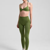 Definex Seamless Spor Tayt Long — Olive