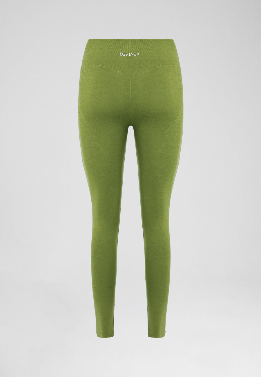 Definex Seamless Spor Tayt Long — Olive, detay 4