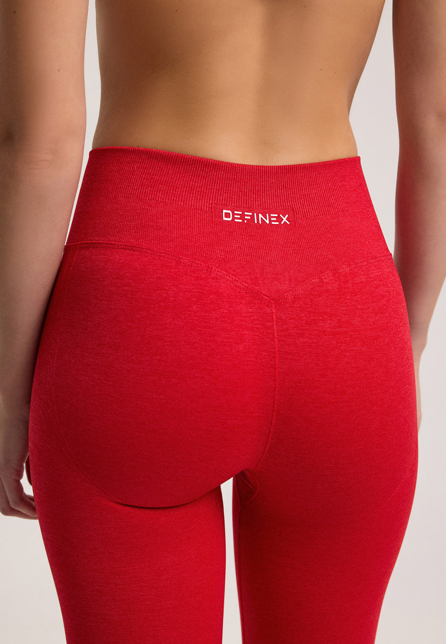 Definex Seamless Spor Tayt Long — Scarlet, detay 3
