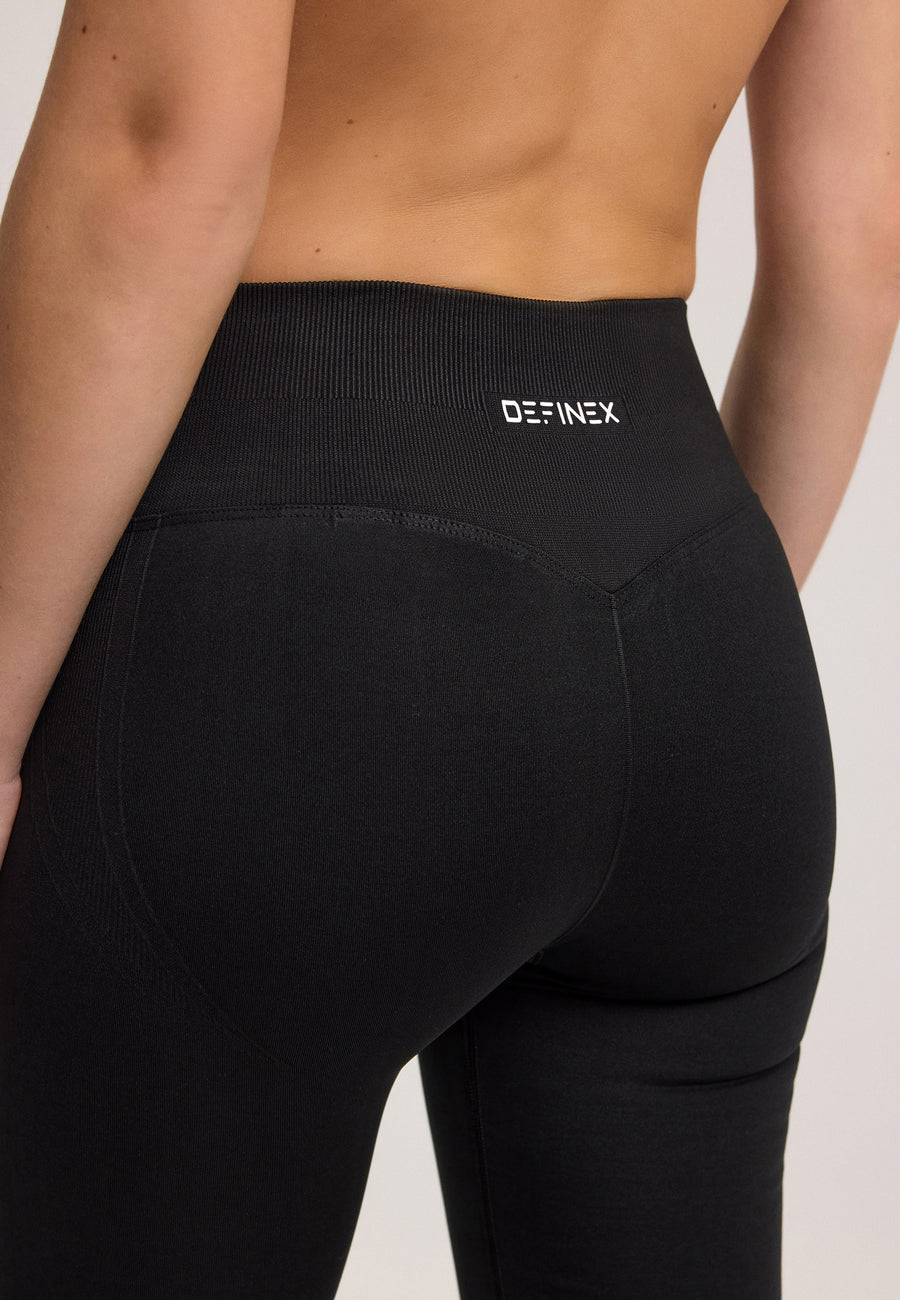 Definex Seamless Spor Tayt Long — Siyah, detay 3