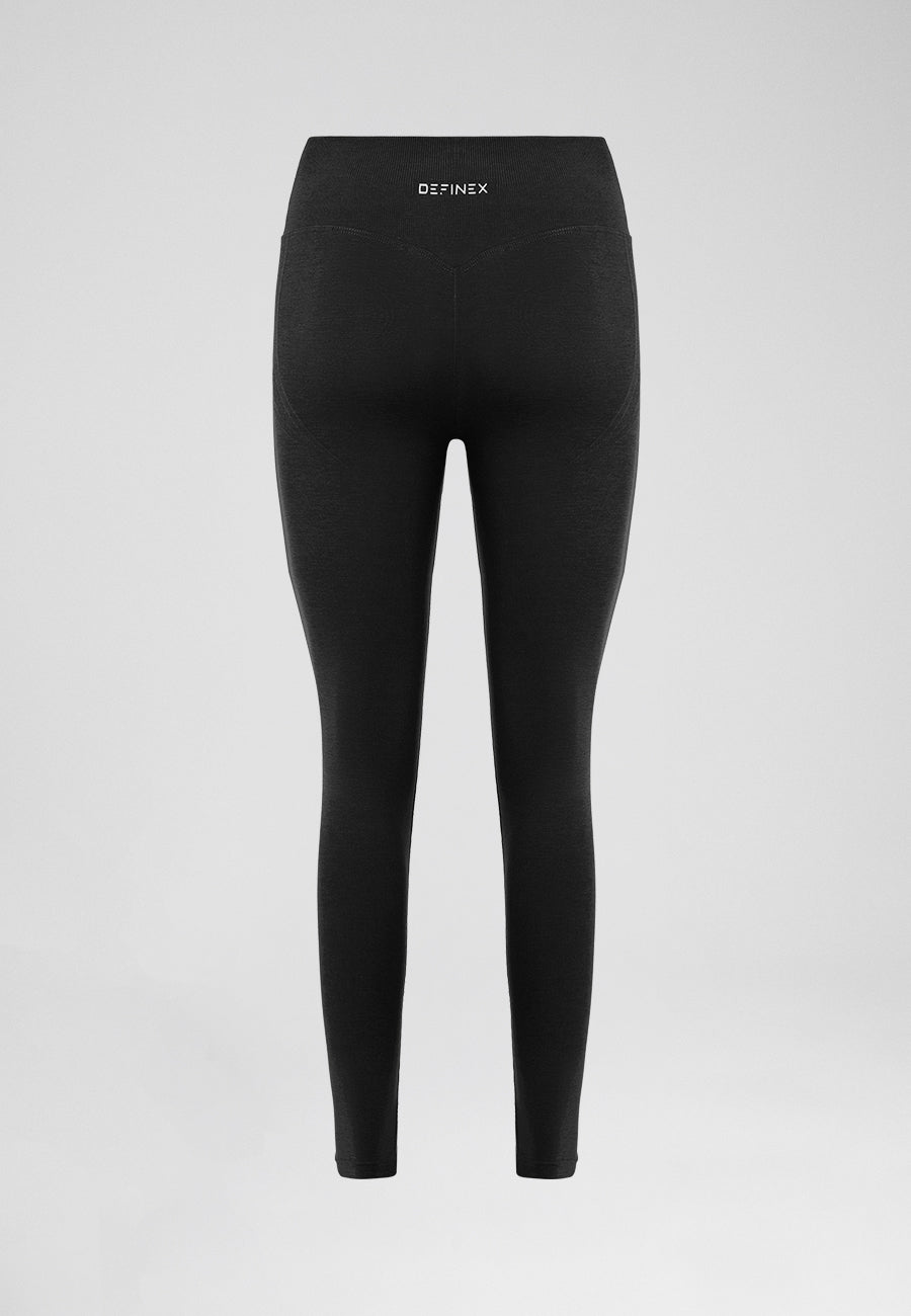Definex Seamless Spor Tayt Long — Siyah, detay 4